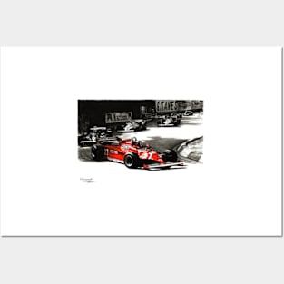 Villeneuve, Monaco GP, 1981. LF1 Posters and Art